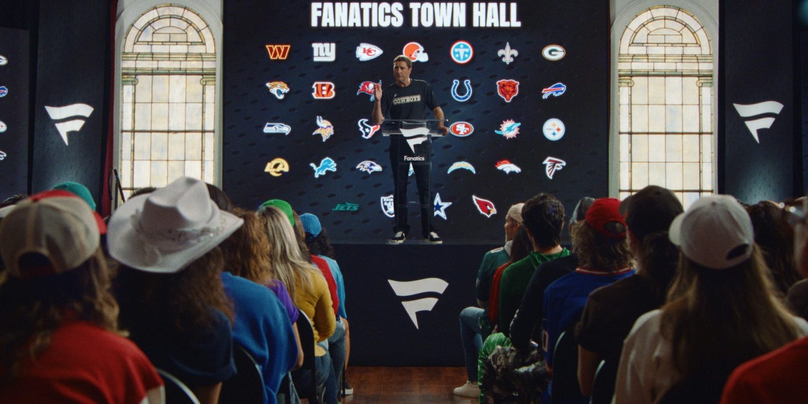 Luke Wilson Presides Over Fanatics’ “Town Hall,” a Season-Long NFL Campaign Highlighting the Fanatics App and Benefits of FanCash